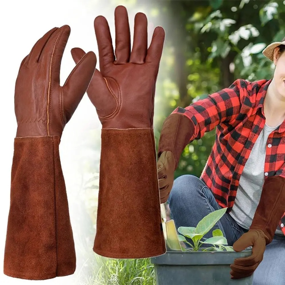 Garden Gloves Thorn Proof - أنبوب طويل البستنة سلامة قفازات العمل