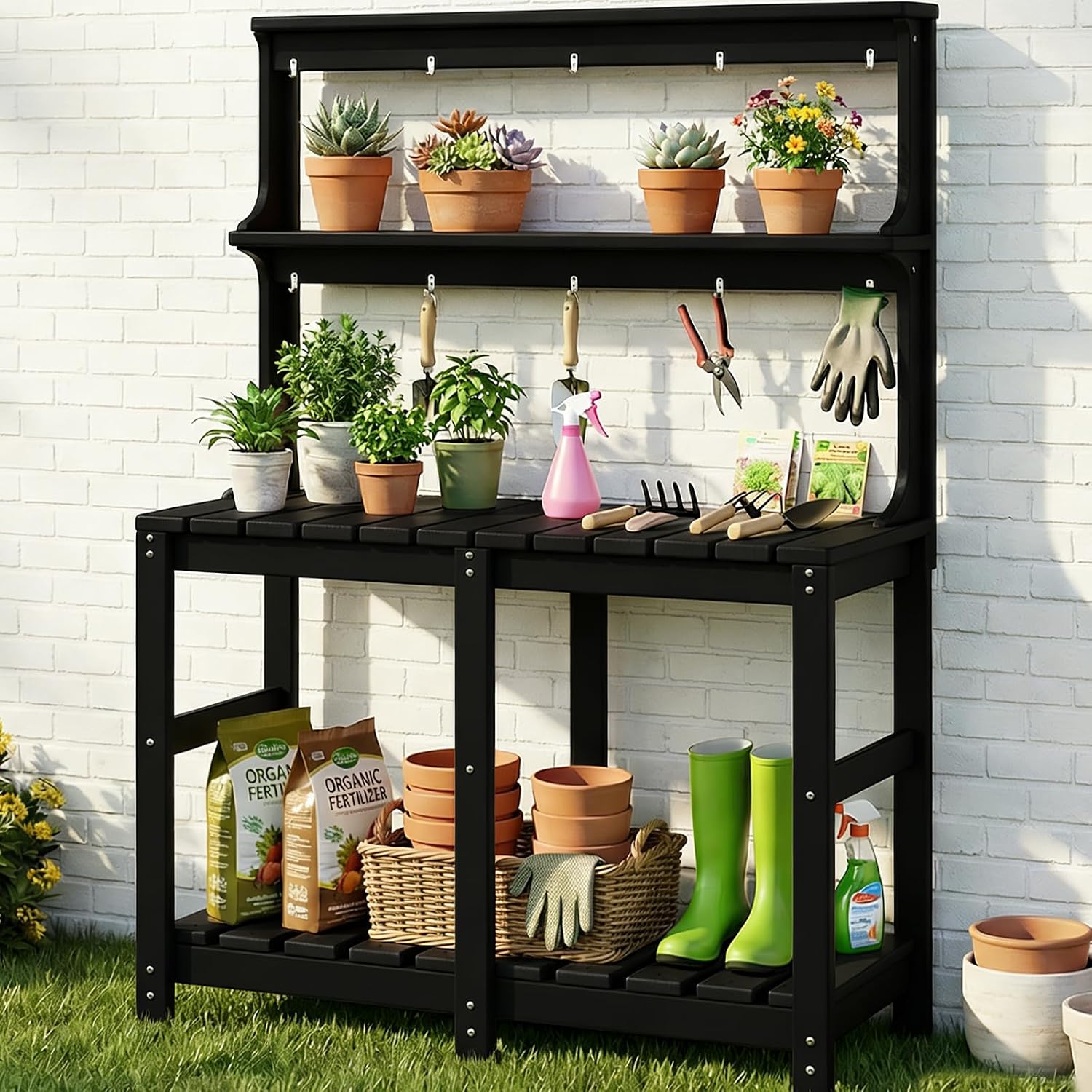 Gardening Tools Toolstation - طاولة زراعة متينة من البولي إيثيلين