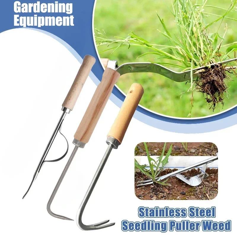 Weed Puller - الفولاذ المقاوم للصدأ البستنة Weeder دليل