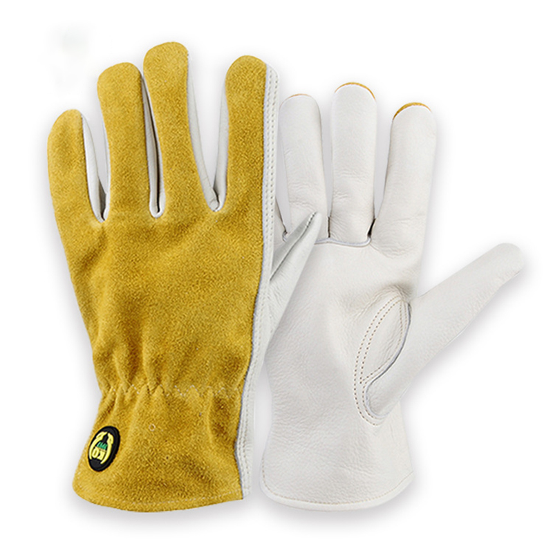 Garden Gloves Thorn Proof - الجلود قفازات أمان للعمل البستنة نجار