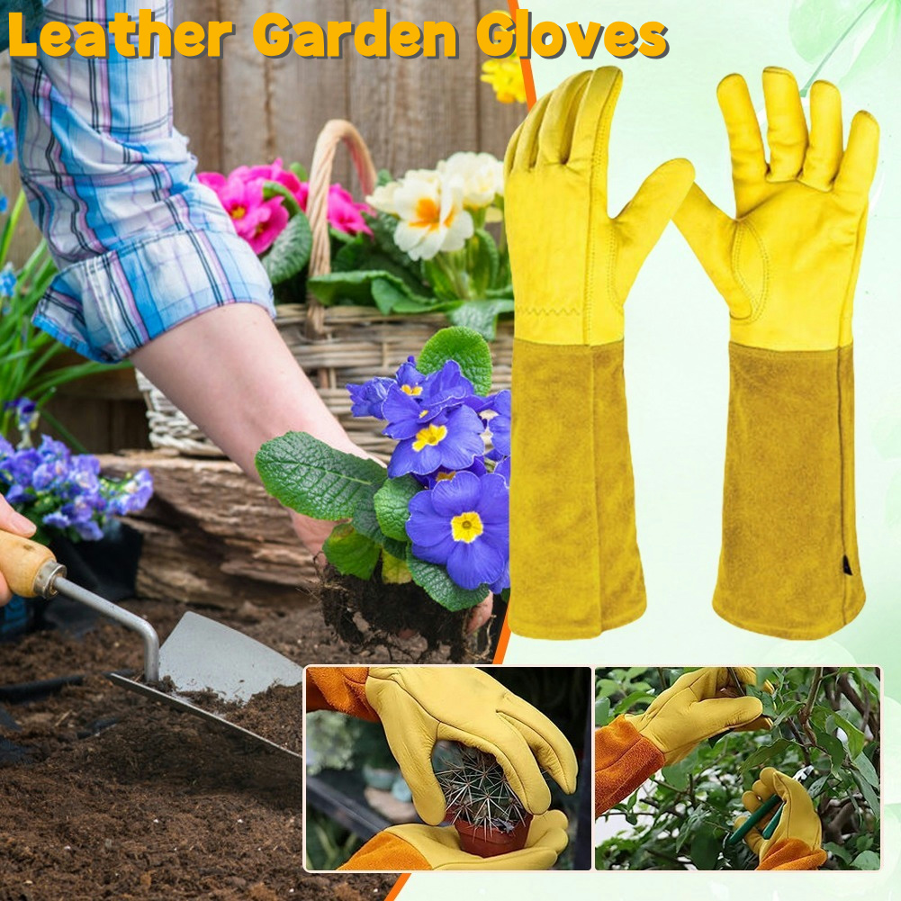 Garden Gloves Thorn Proof - زوج واحد من قفازات الحدائق الطويلة