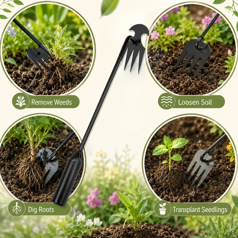 أداة يدوية 2 في 1 للحدائق: مشط - مراجعة Grass Seed Spreader وسعره