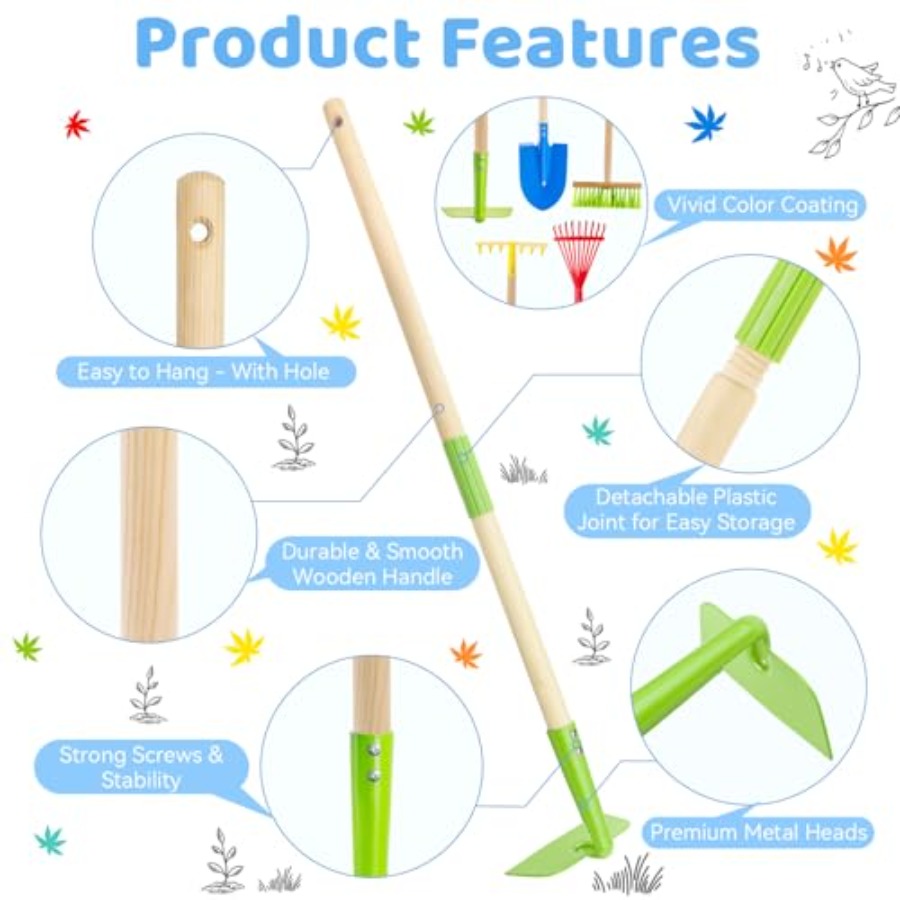 مجموعة أدوات الحدائق: مجرفة آم - مراجعة Gardening Tools Toddler وسعره