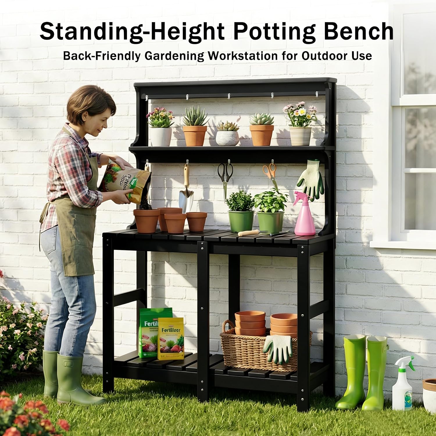 طاولة زراعة متينة من البولي إي - مراجعة Gardening Tools Toolstation وسعره