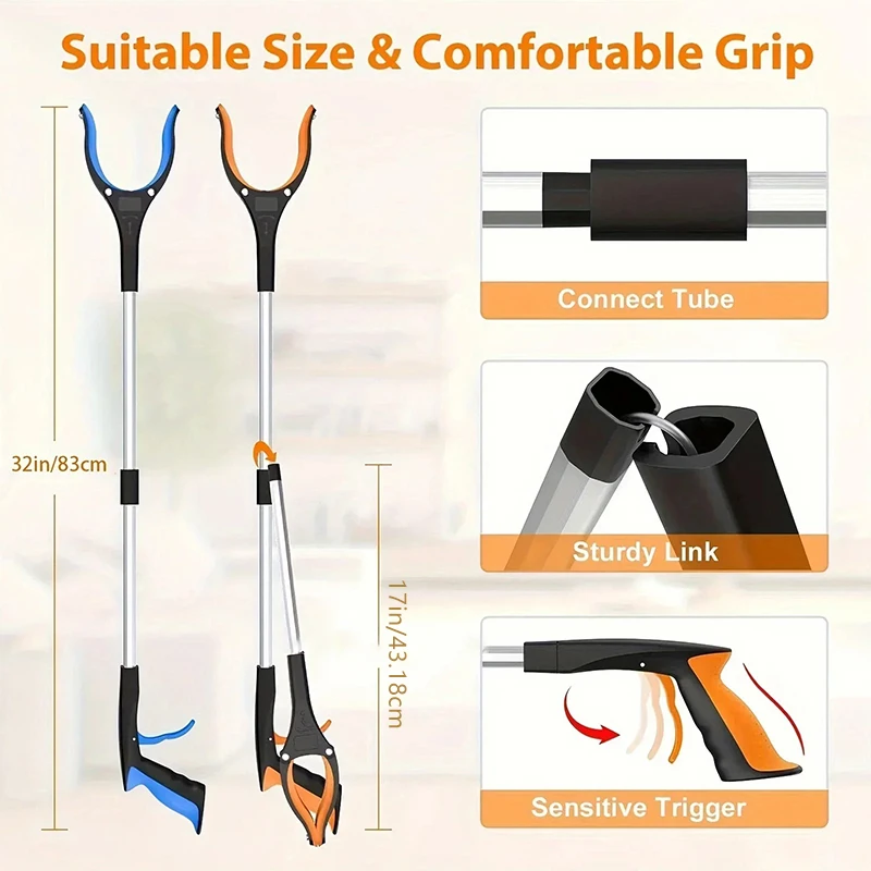 32 بوصة اضافية طويلة قابلة للط - مراجعة Gardening Tools For Elderly وسعره