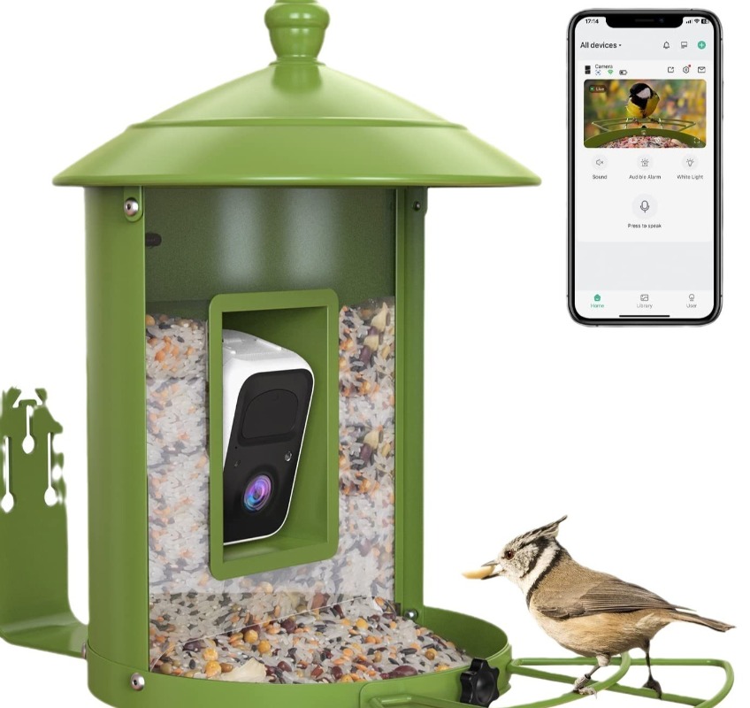 وحدة تغذية الطيور الذكية AI مع - مراجعة Gardening Tools With Definition وسعره