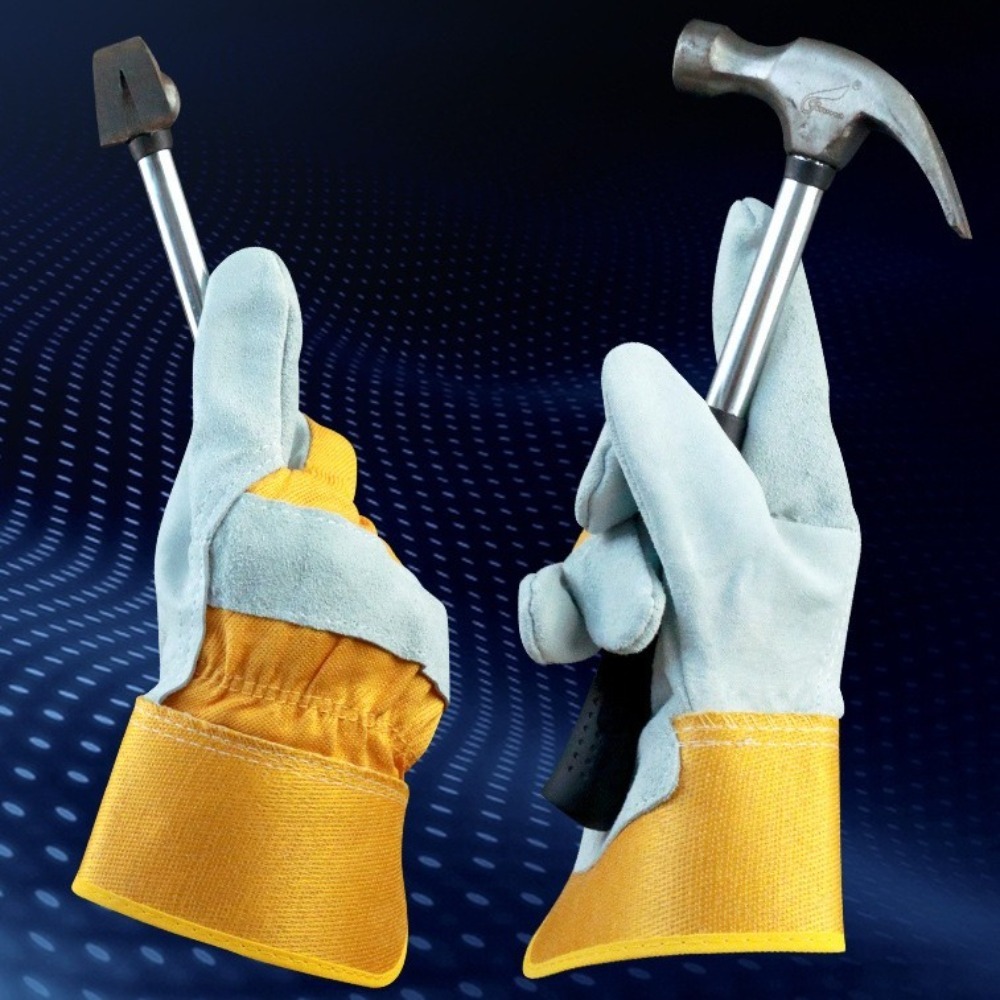 قفازات حدائق من جلد البقر مقاو - مراجعة Garden Gloves Thorn Proof وسعره