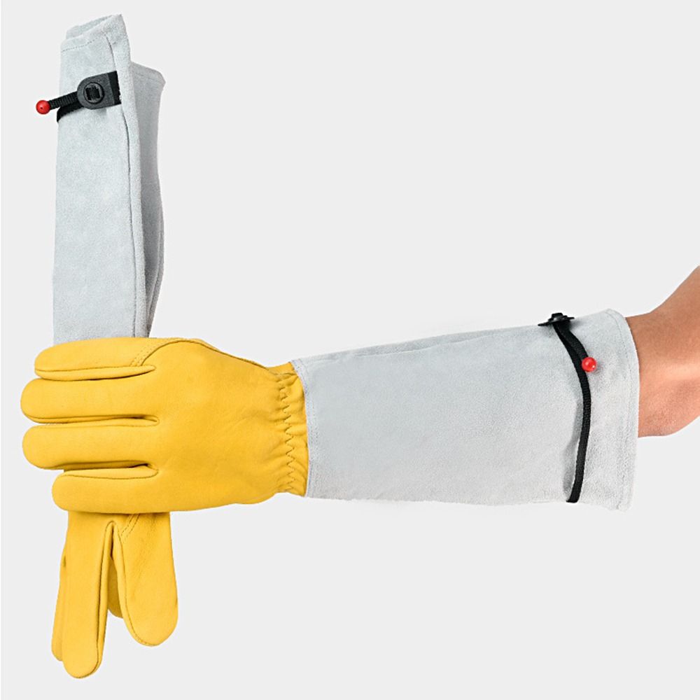 قفازات حدائق طويلة الأكمام مقا - مراجعة Garden Gloves Thorn Proof وسعره