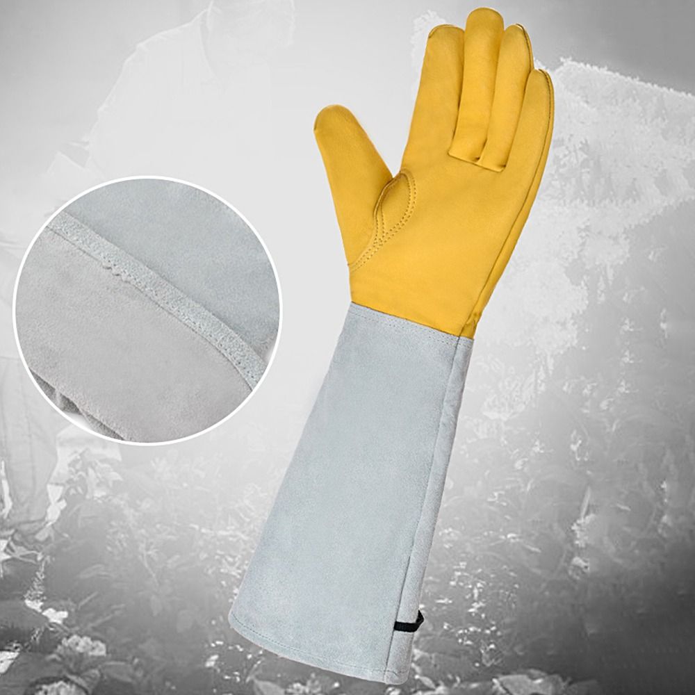 قفازات حدائق طويلة الأكمام مقا - مراجعة Garden Gloves Thorn Proof وسعره