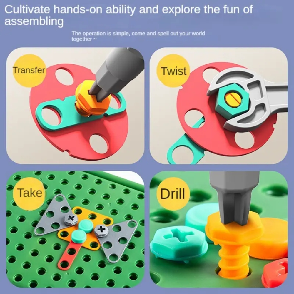450 قطعة مجموعة مثقاب STEM للأ - مراجعة Gardening Tools Toddler وسعره